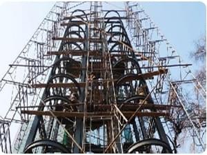 大厦室外井联观光电梯井道